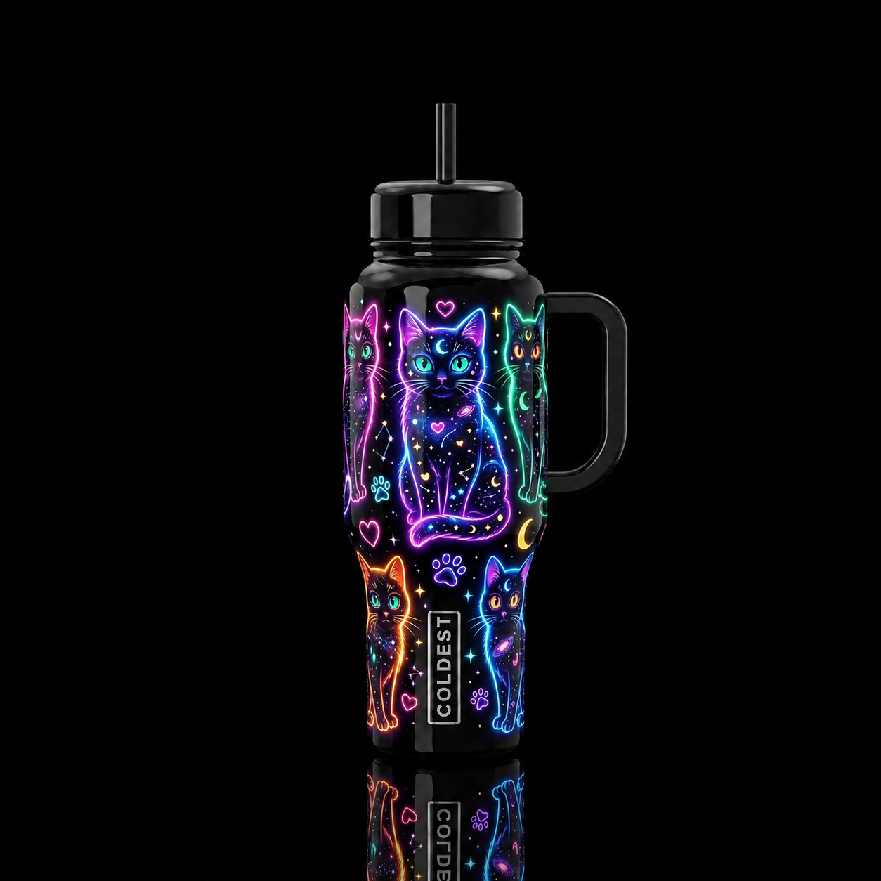 Purralaxy water bottle design