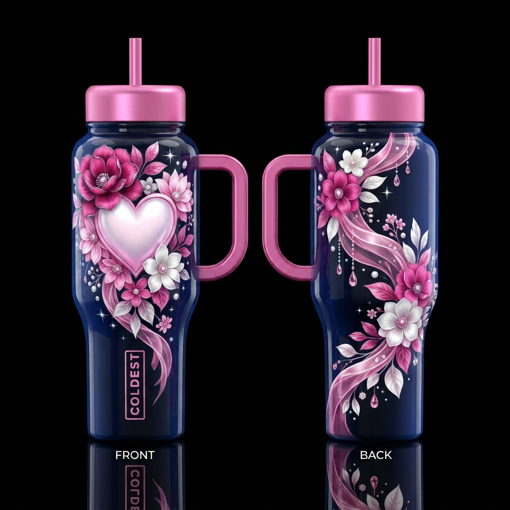 Love Ever After water bottle design