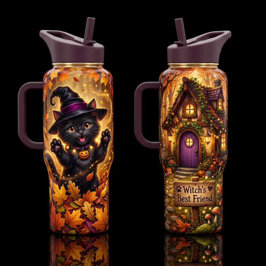 A witches best friend 2 water bottle design