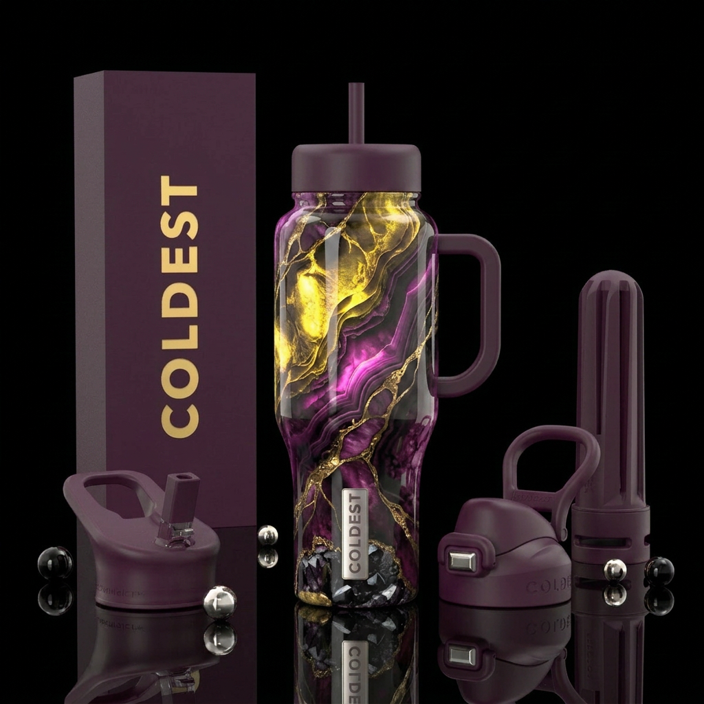 Velvet Majesty Elixir water bottle design