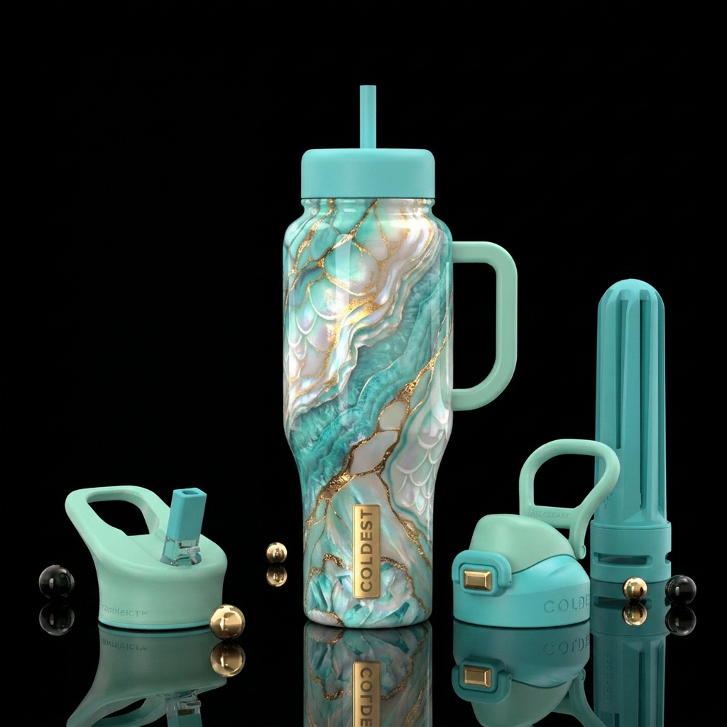 Pearl Tide Elixir water bottle design