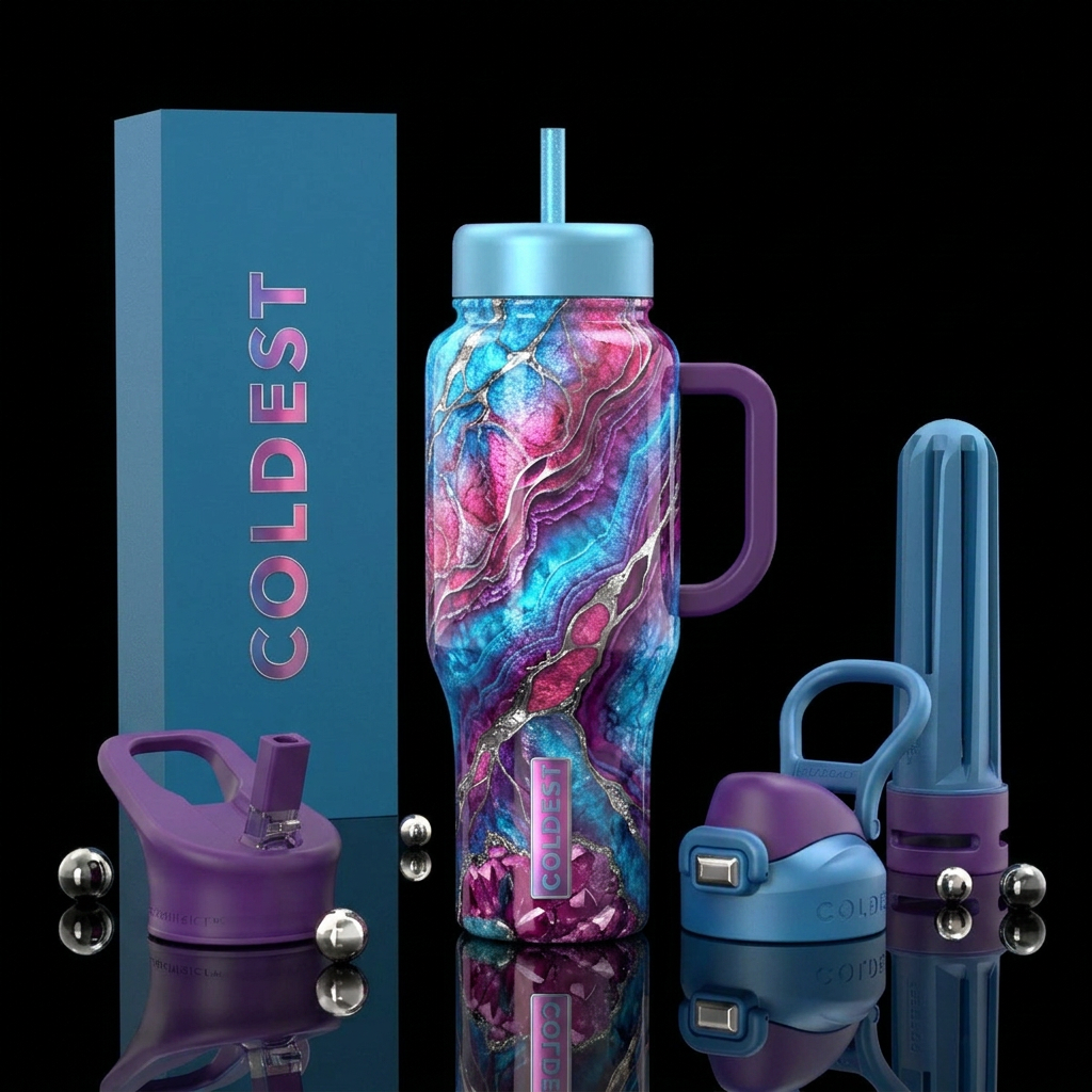 Radiant Rift Elixir water bottle design