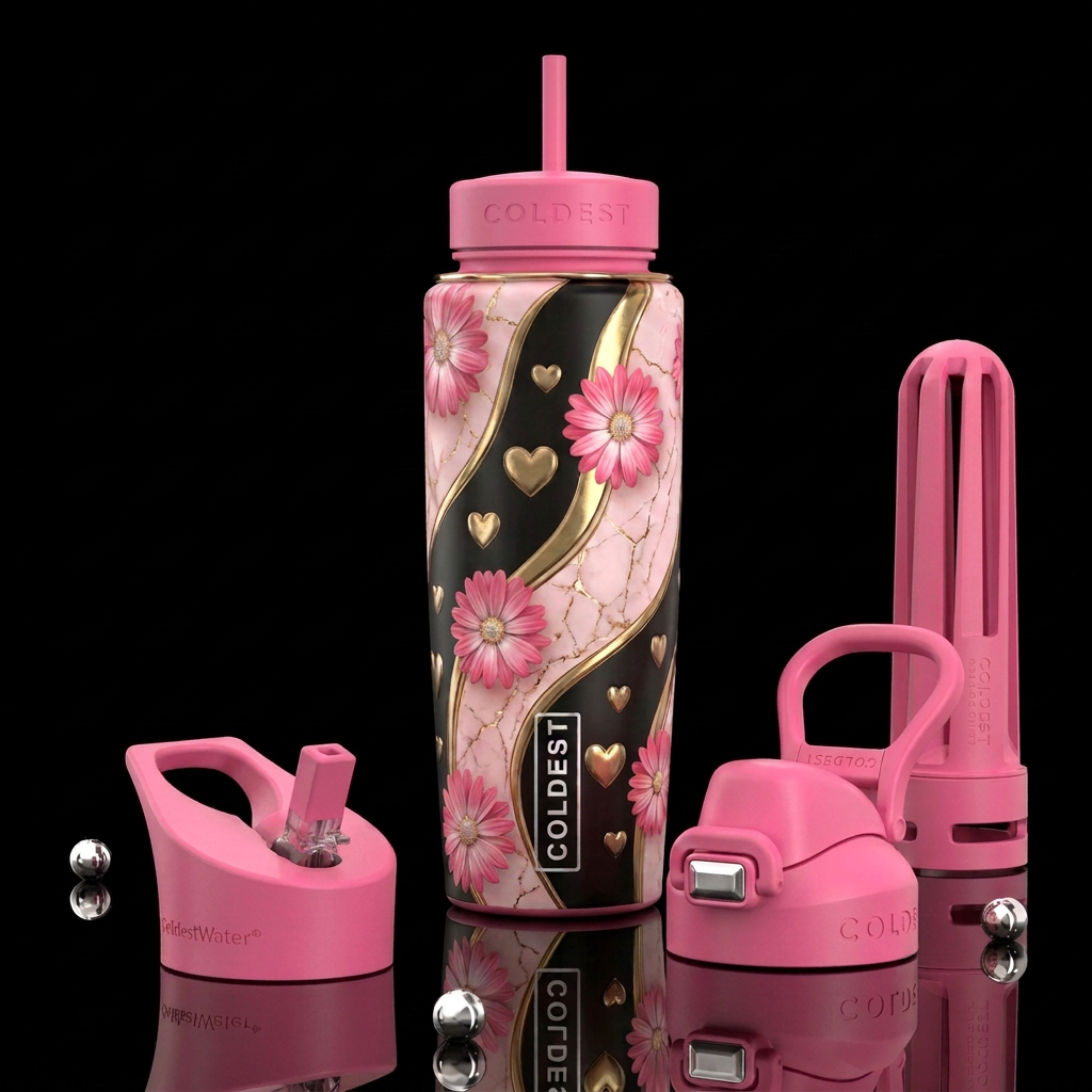 Garden of love water bottle design