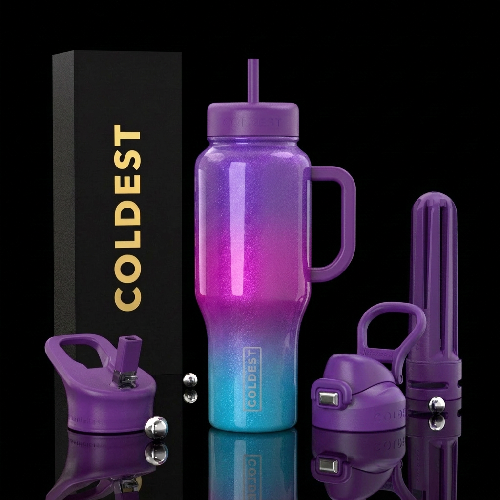 Orchid Breeze water bottle design