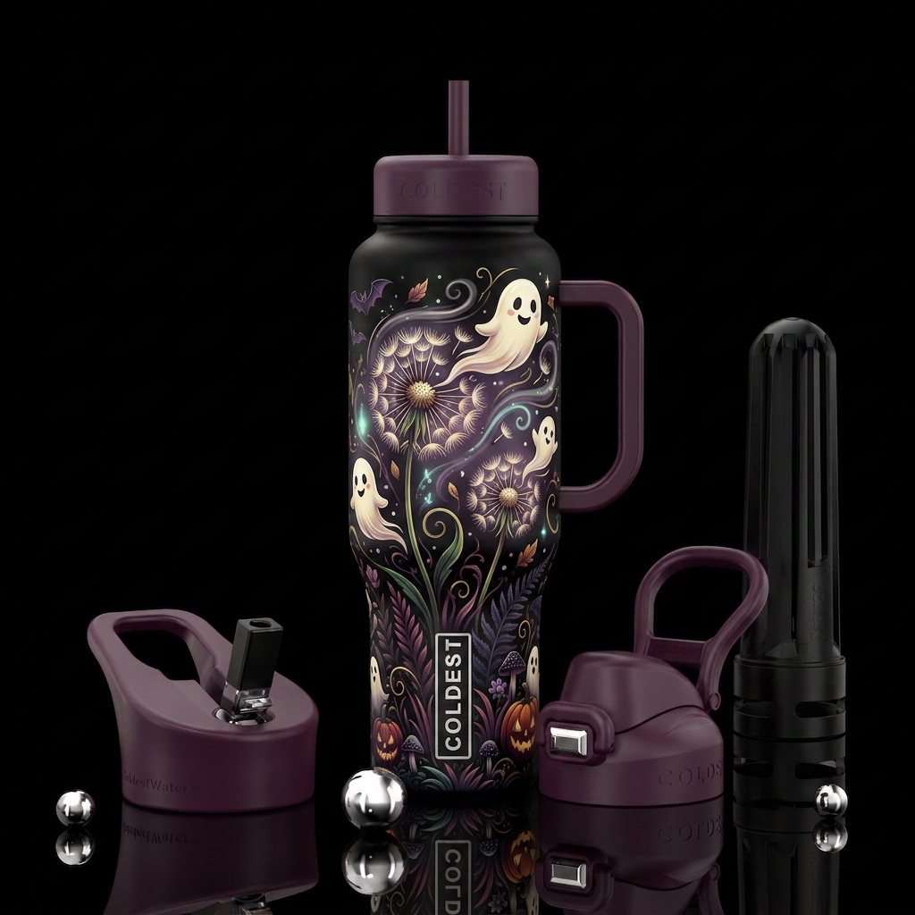 Wish Upon a Ghost water bottle design
