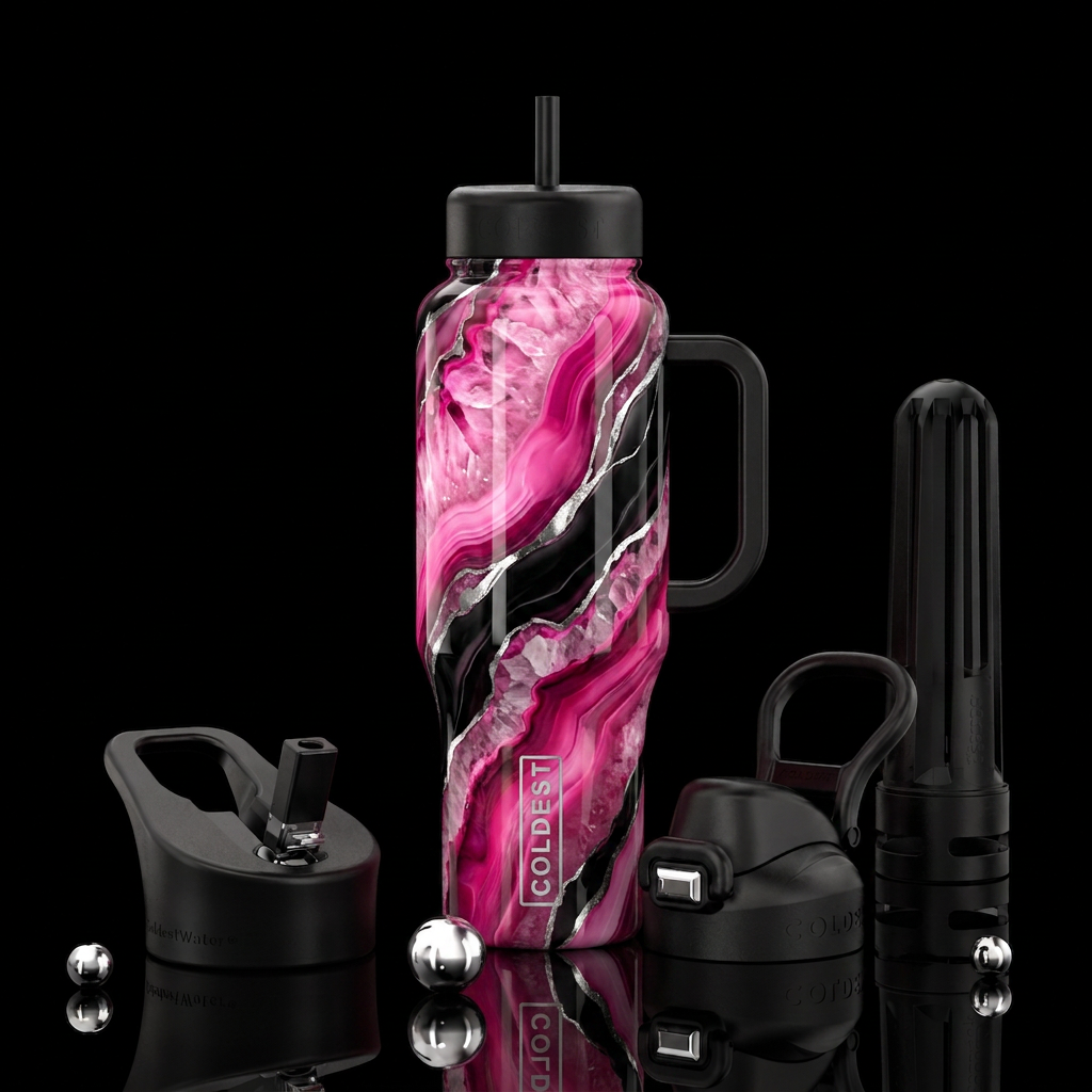 Forever-kissed elixir water bottle design