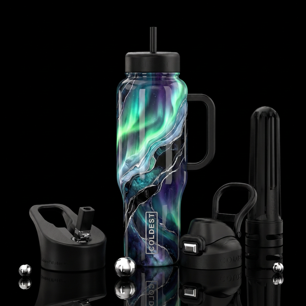Arctic Spell Elixir water bottle design