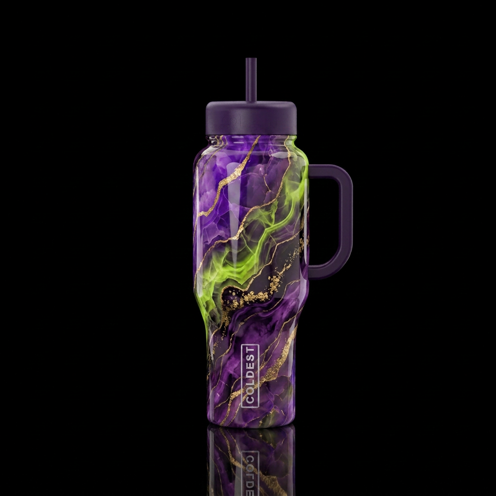 Wicked Amethyst Elixir water bottle design