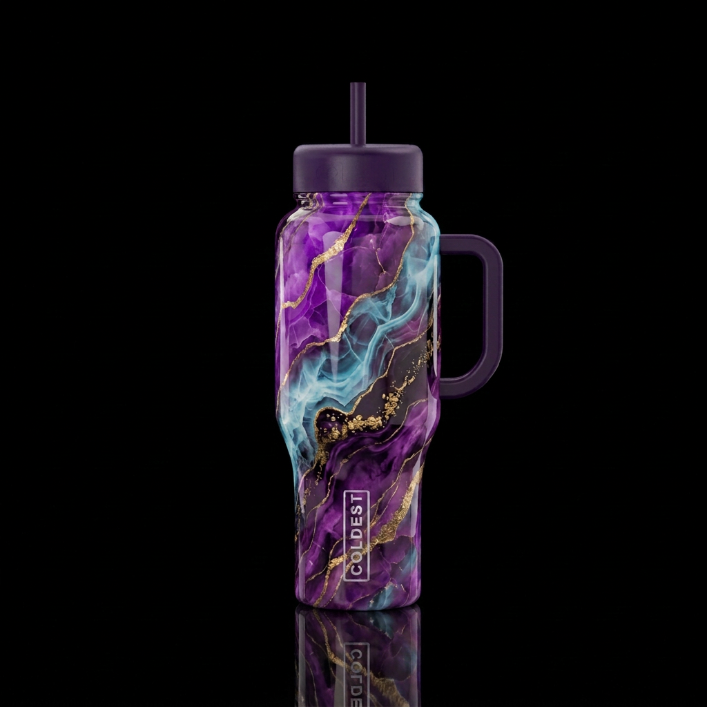 Frozen Enchantment Elixir water bottle design