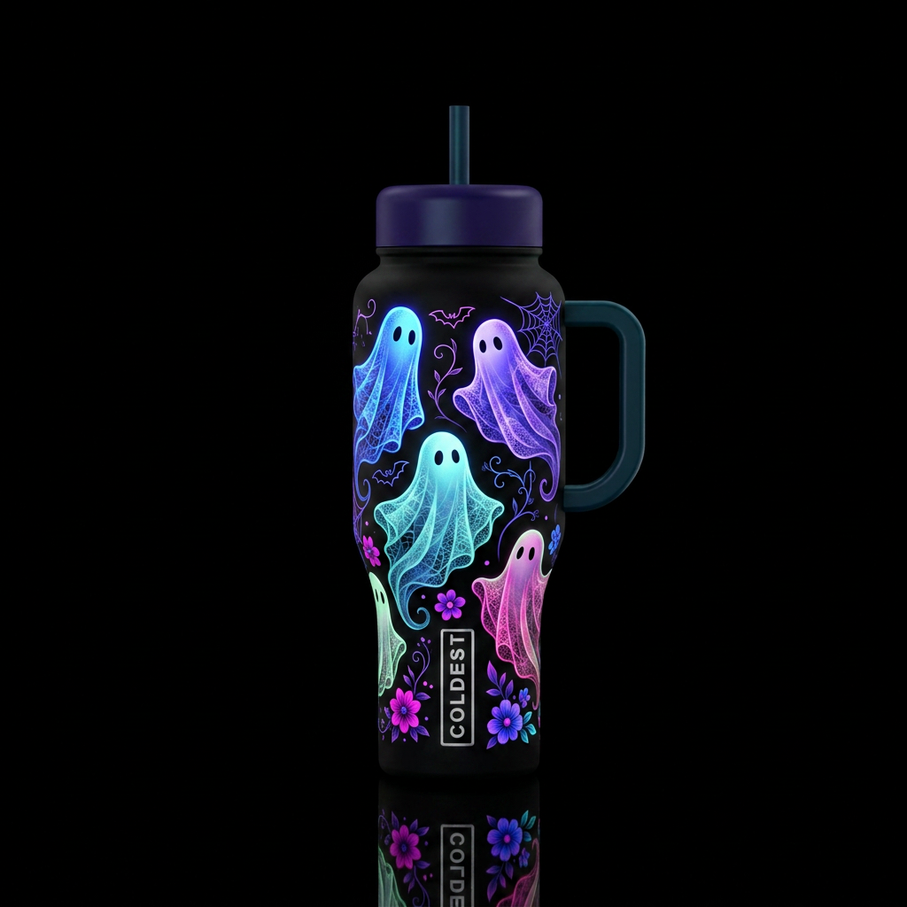 Boo-luminous water bottle design