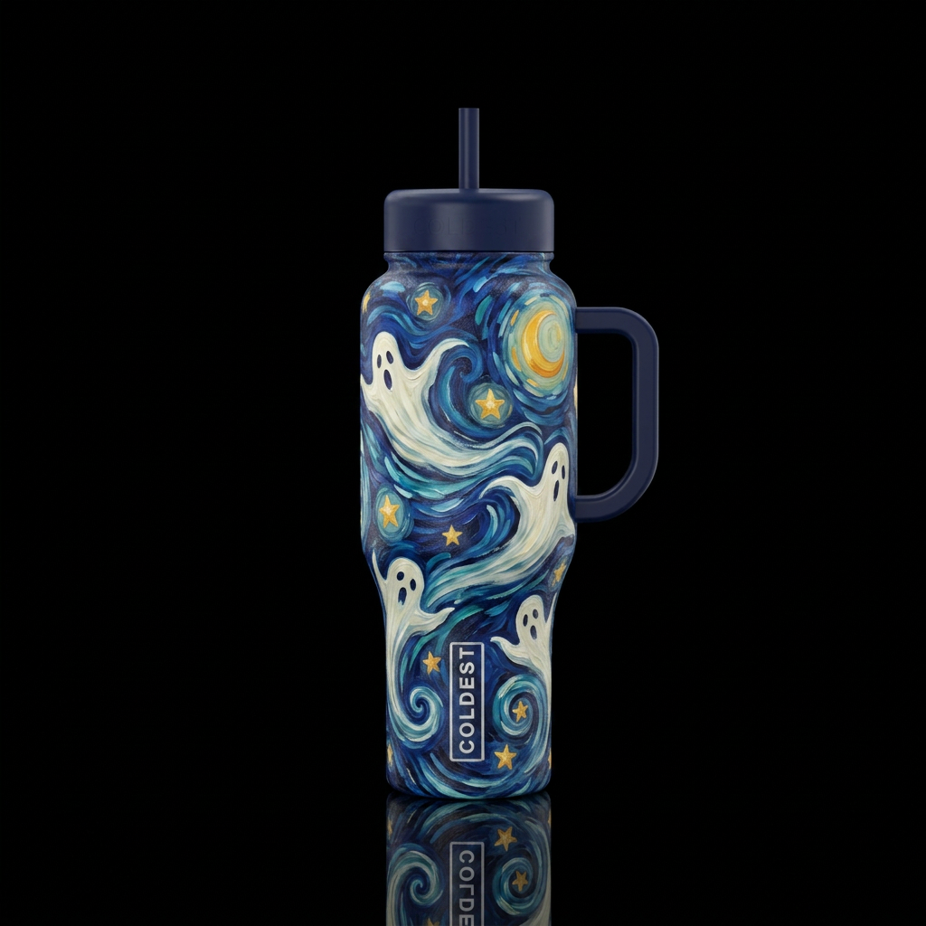 Van Ghost water bottle design