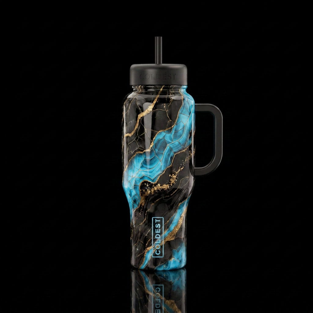 Electric Fusion elixir water bottle design