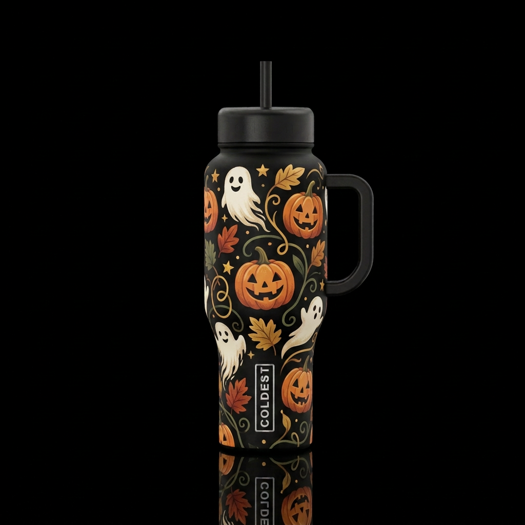 Boo-tiful Harvest water bottle design