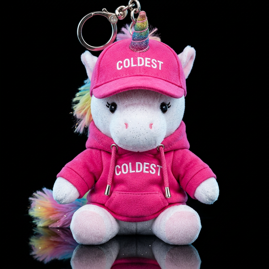 Karmic the unicorn water bottle design