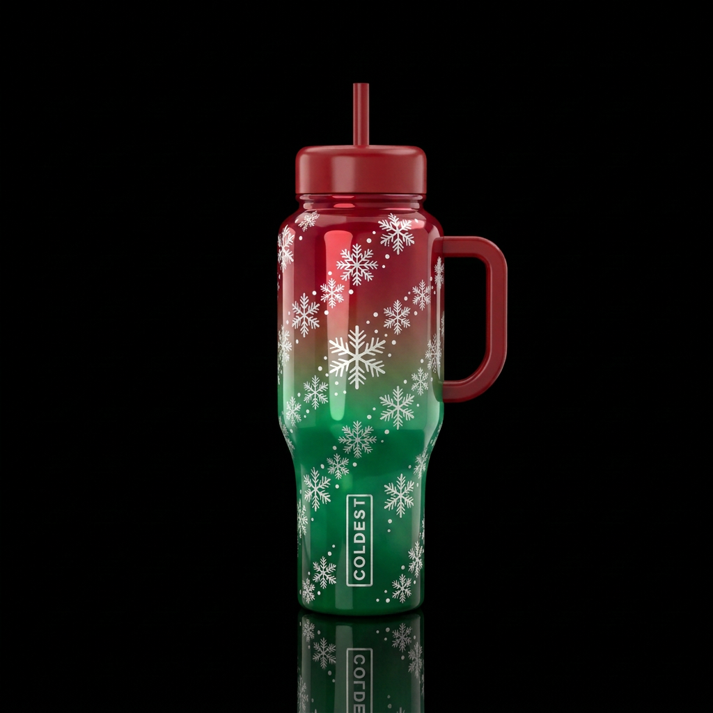 A Very Merry Snowfall water bottle design