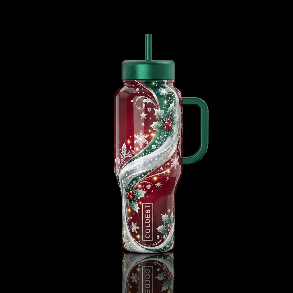 Christmas Delight water bottle design