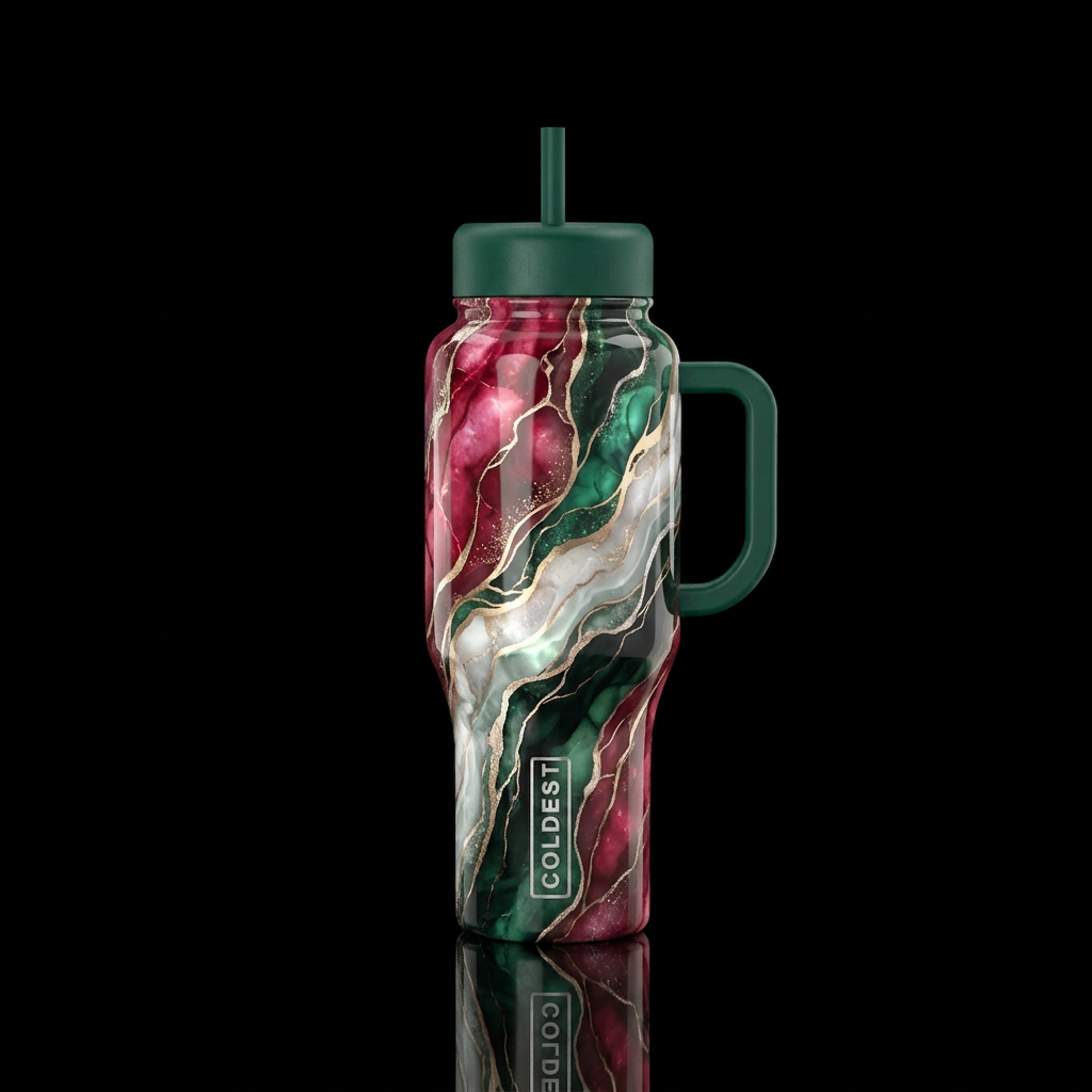 Christmas Elixir water bottle design