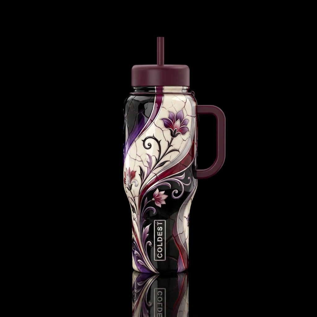 Beautifully Broken water bottle design
