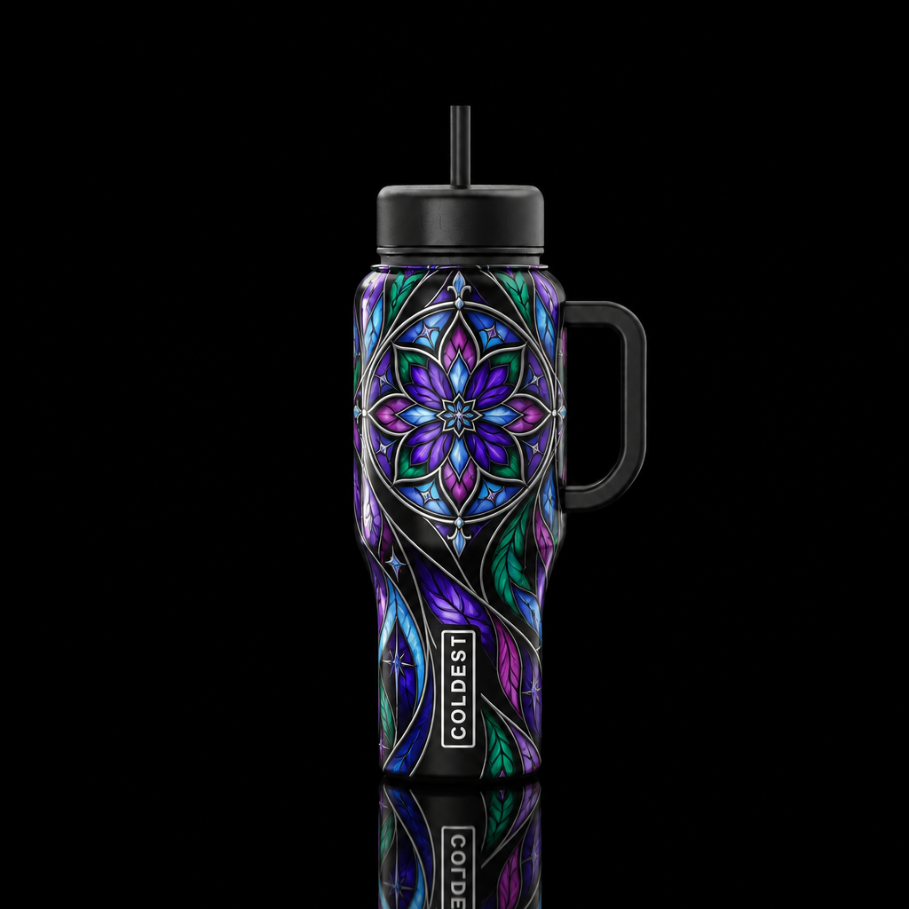 Jewelglass Blossom water bottle design