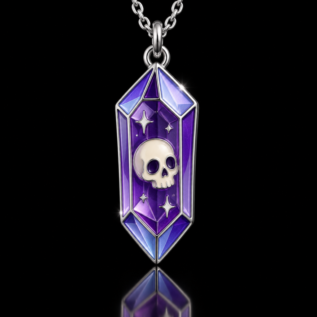 Dark magic crystal water bottle design