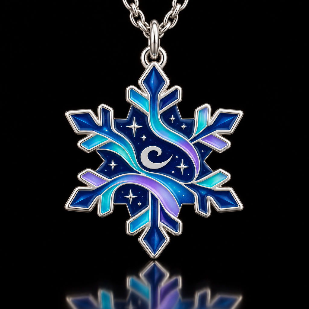 Aurora snow water bottle design