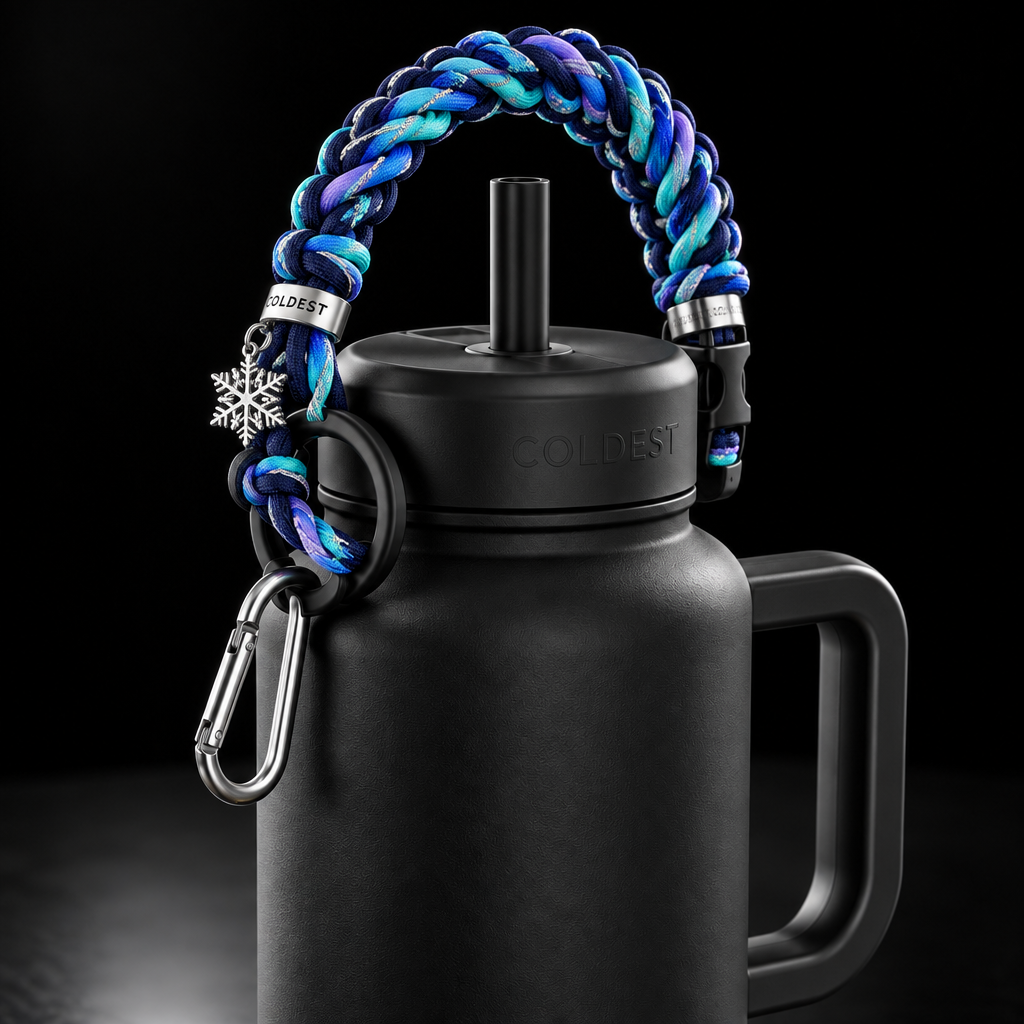 Aurora snow water bottle design