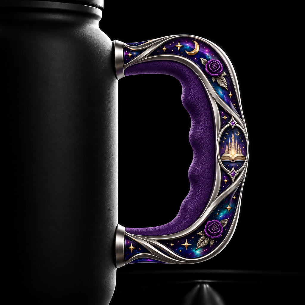 Magical castle water bottle design