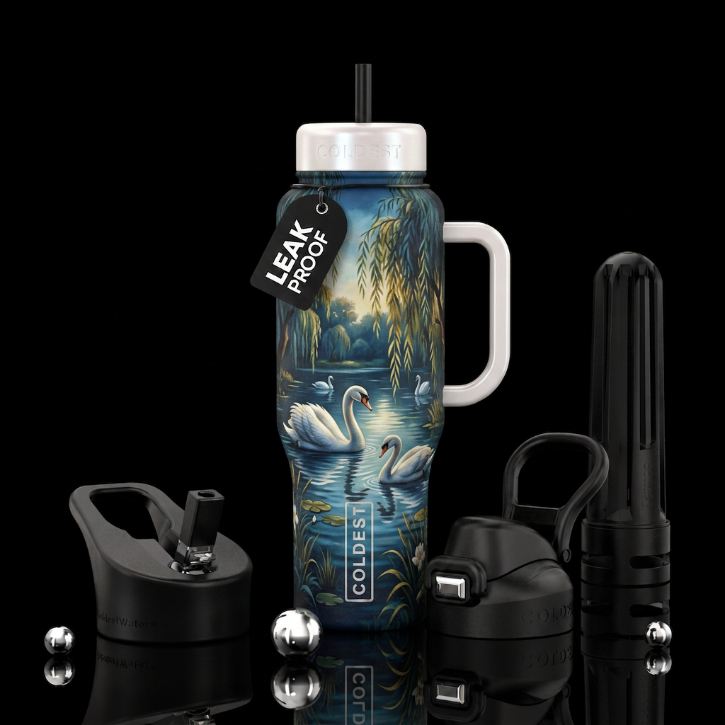 Swan Lake water bottle design