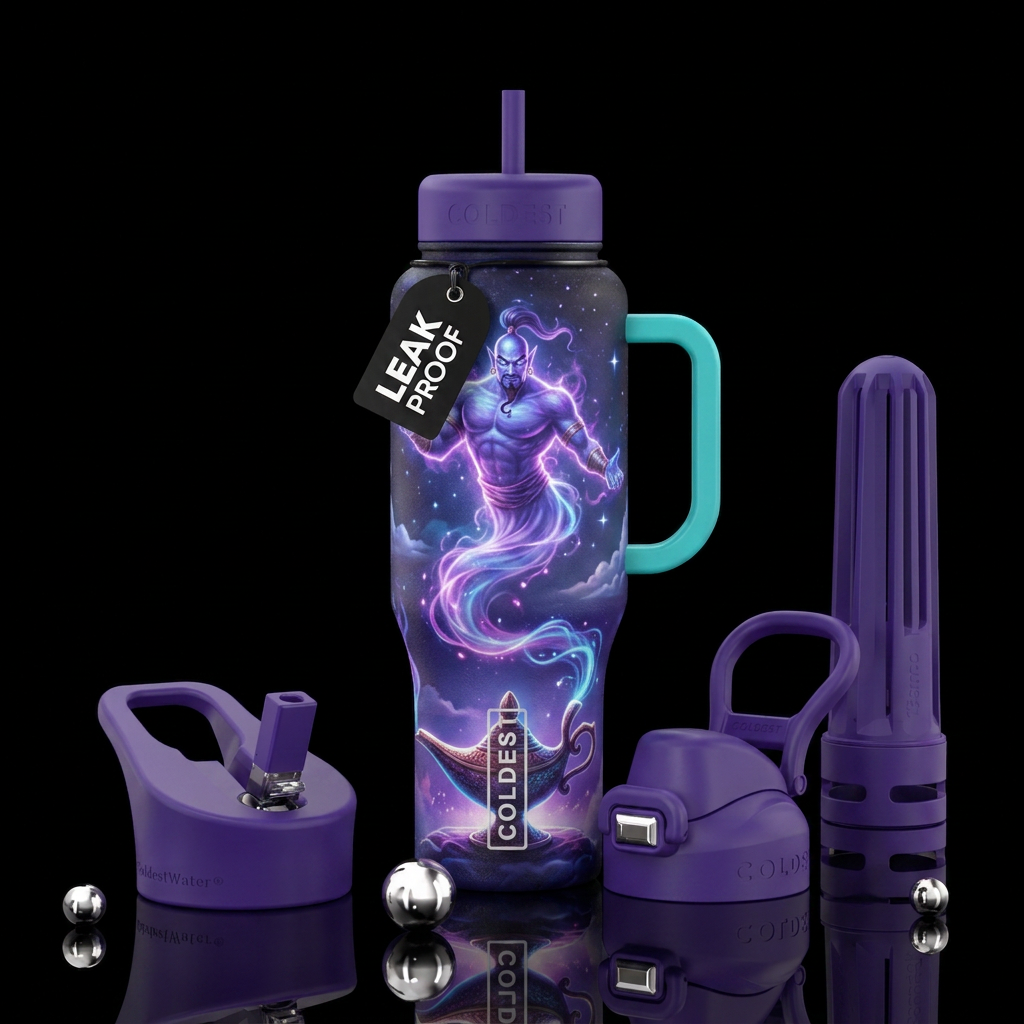 Genie in a Bottle water bottle design