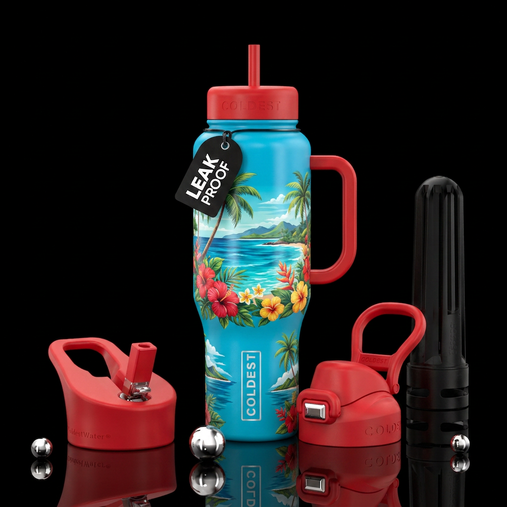 Hawaiian Breeze water bottle design