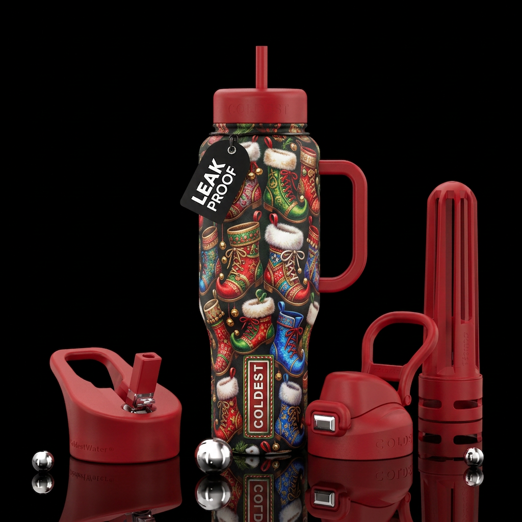 The Christmas Shoes water bottle design