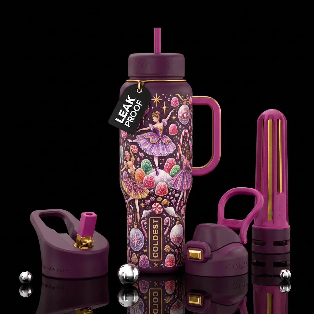 Dance of the Sugar-Plum Fairy water bottle design