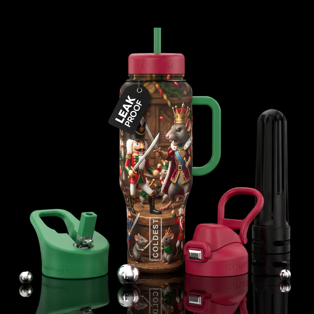 Nutcracker Battles the Mouse King water bottle design