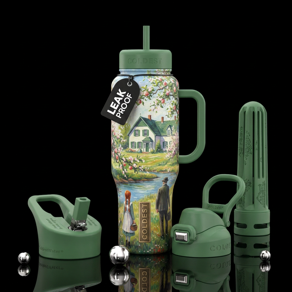 Anne of Green Gables water bottle design
