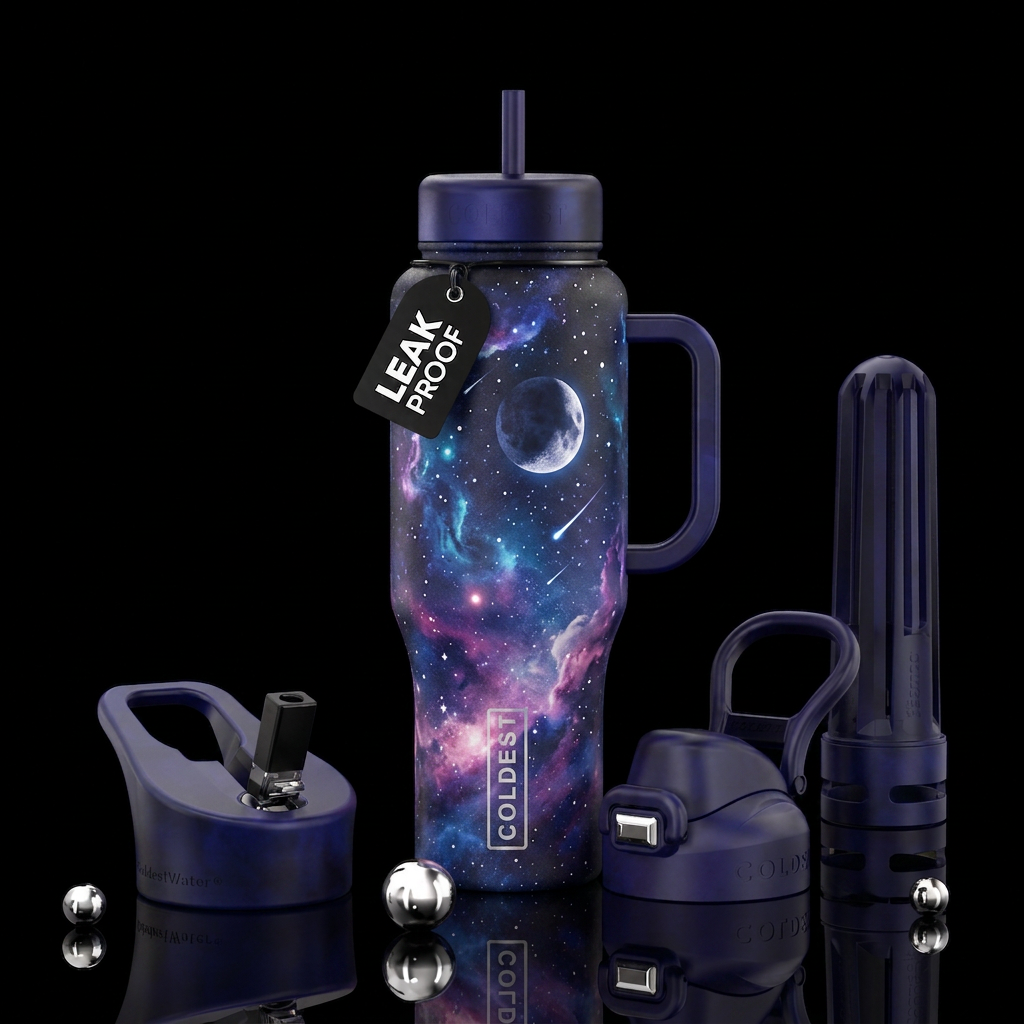 Magical Moon Sky water bottle design