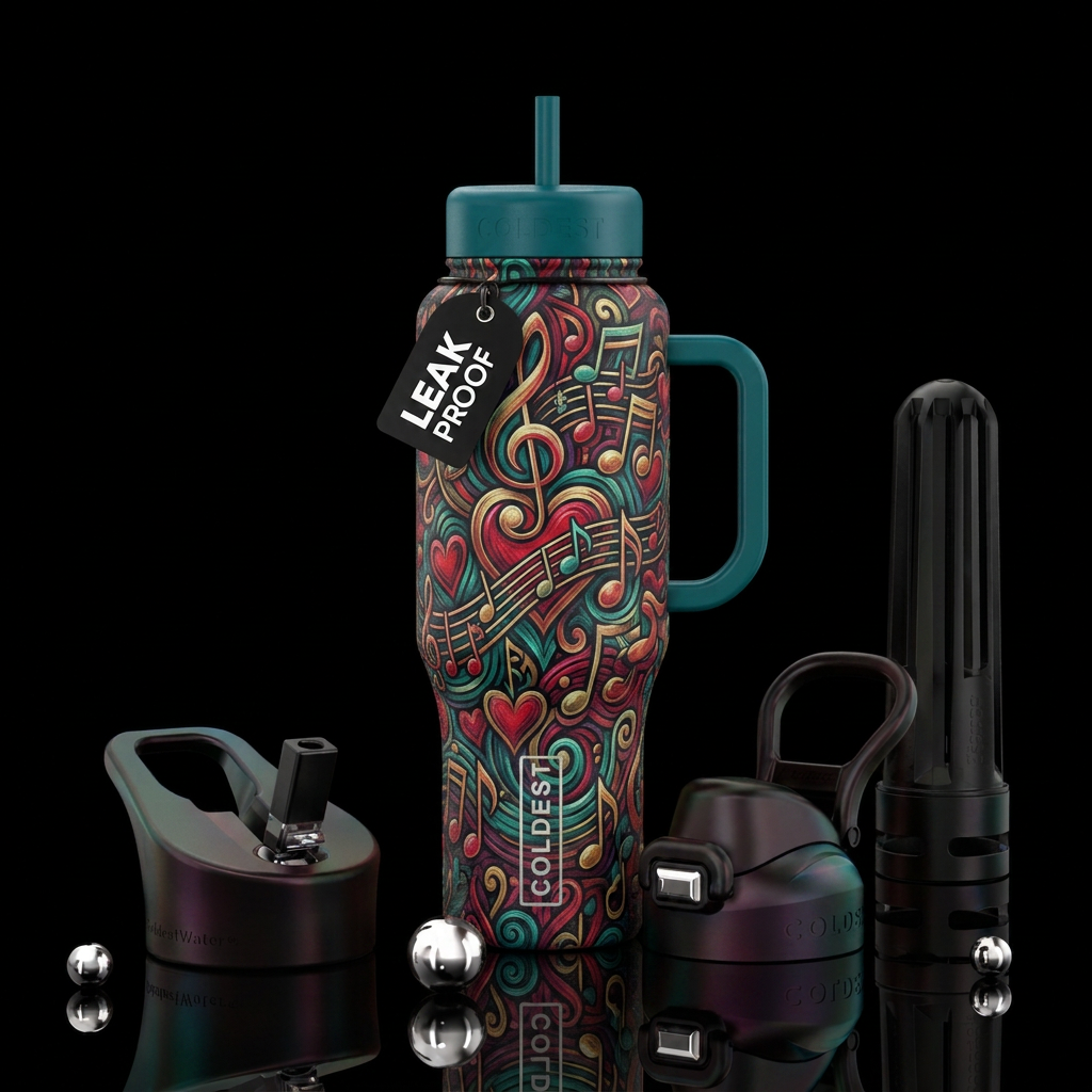 The Love Song water bottle design