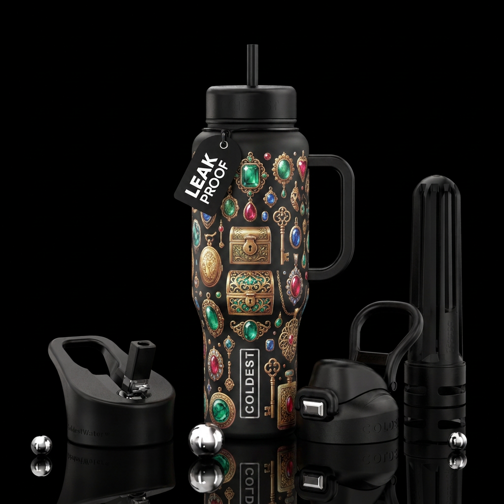 Sentimental Treasures water bottle design