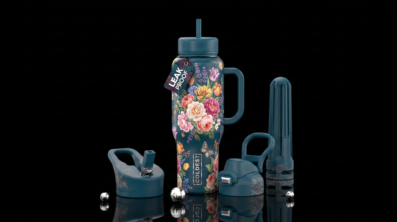 Bloomy Garden water bottle design