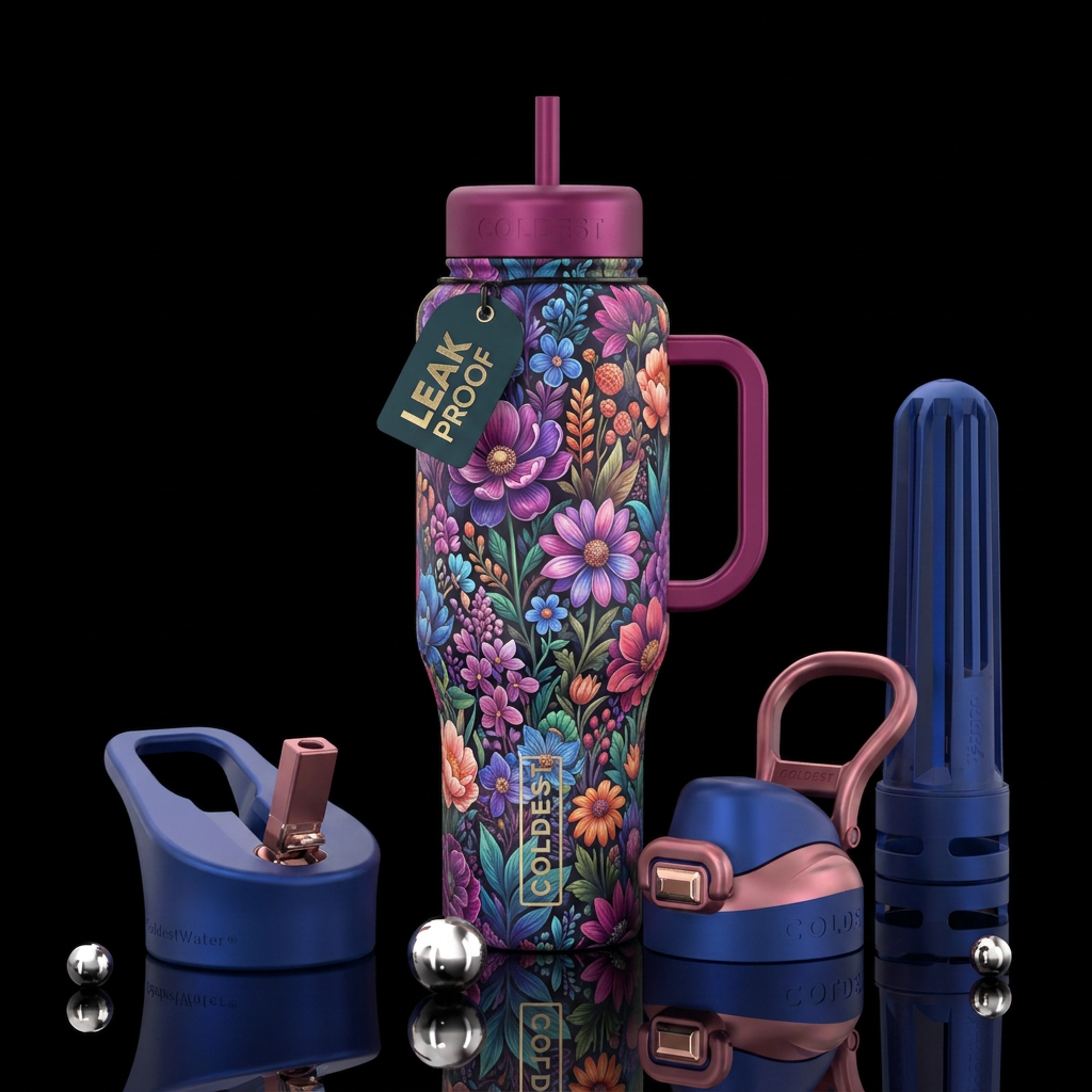Bloomy Garden water bottle design