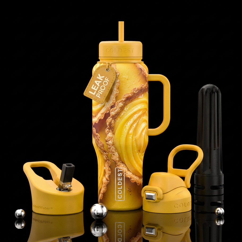 Lemon Tart water bottle design