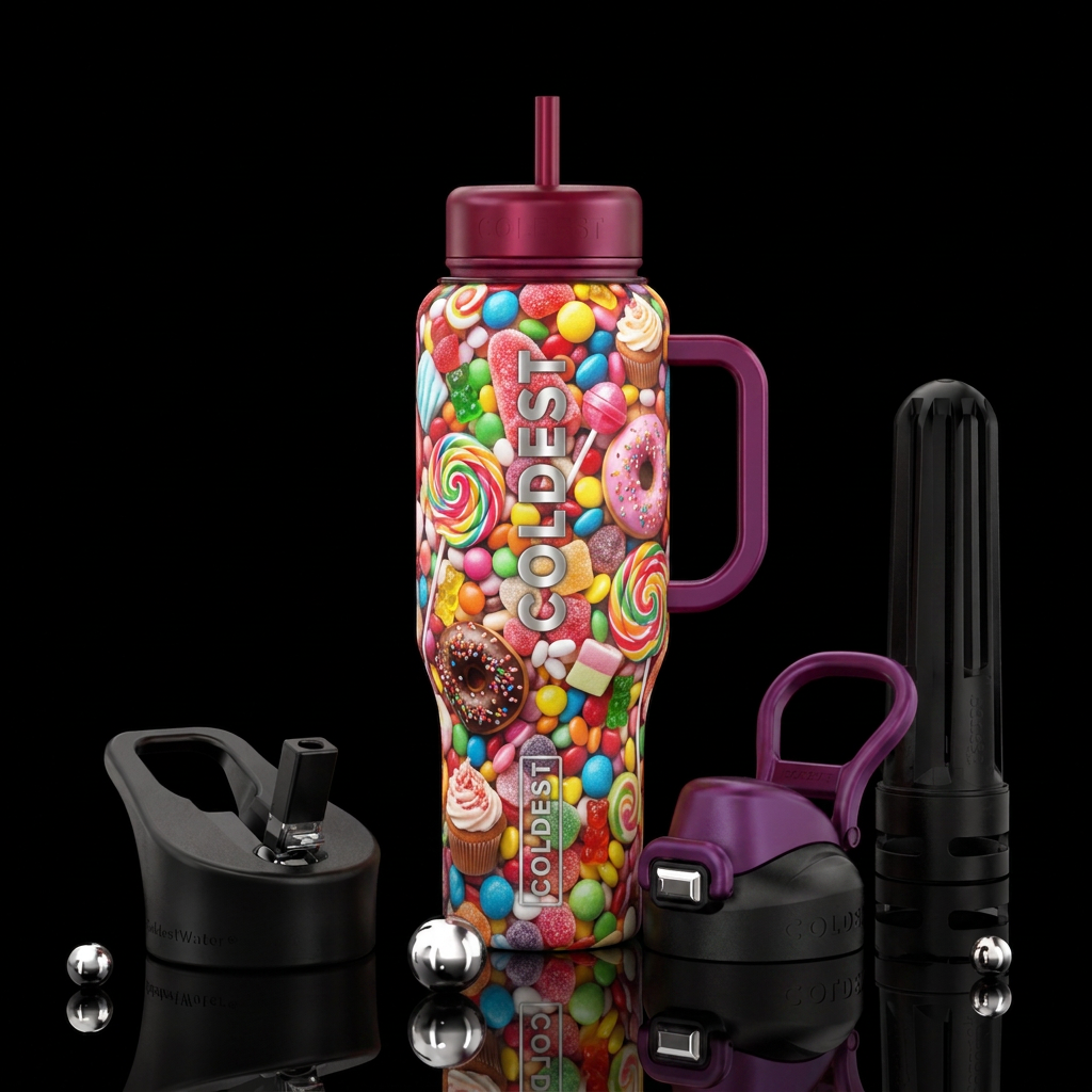Sweet Treats water bottle design
