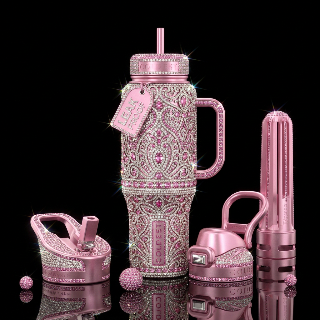 Sparkling Tiara water bottle design