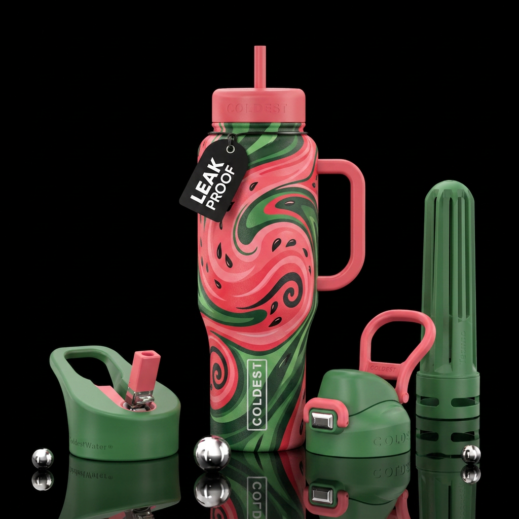 Watermelon Whirl water bottle design