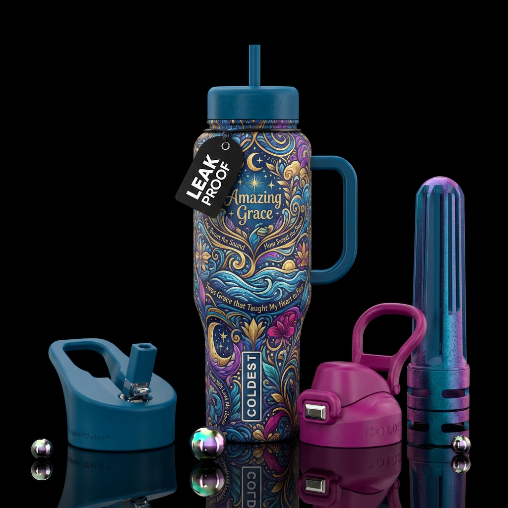 Amazing Grace water bottle design