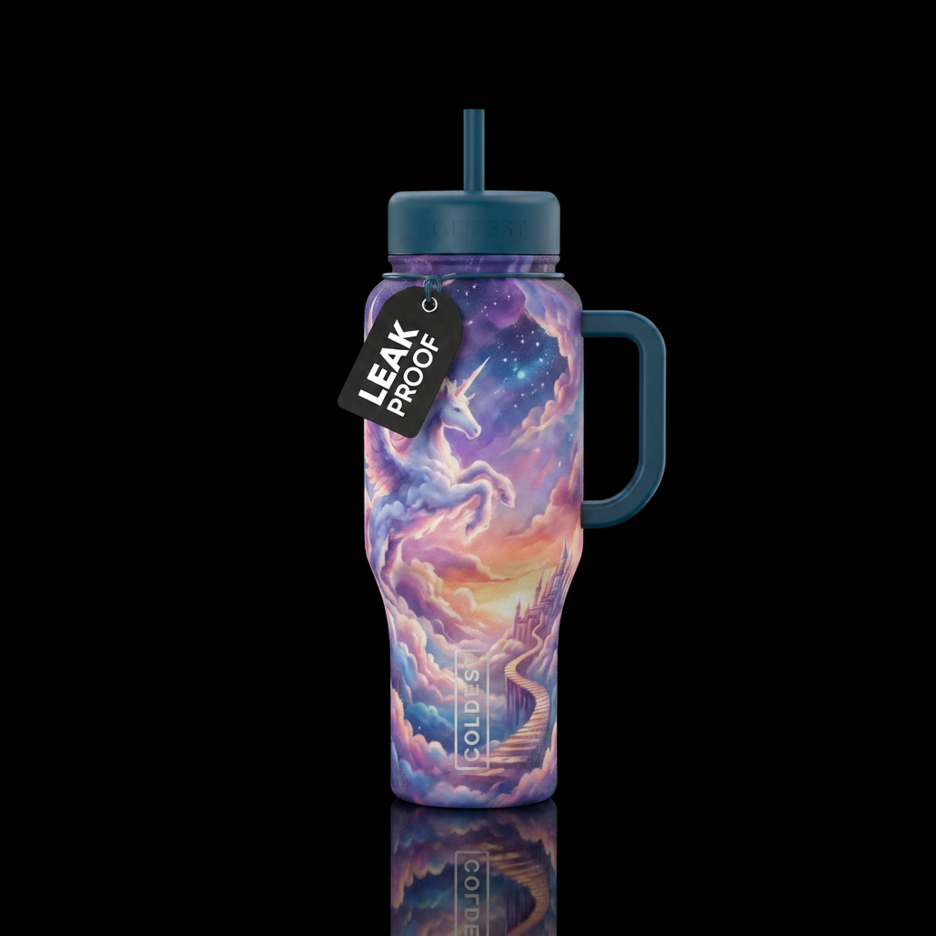 Daydreaming water bottle design