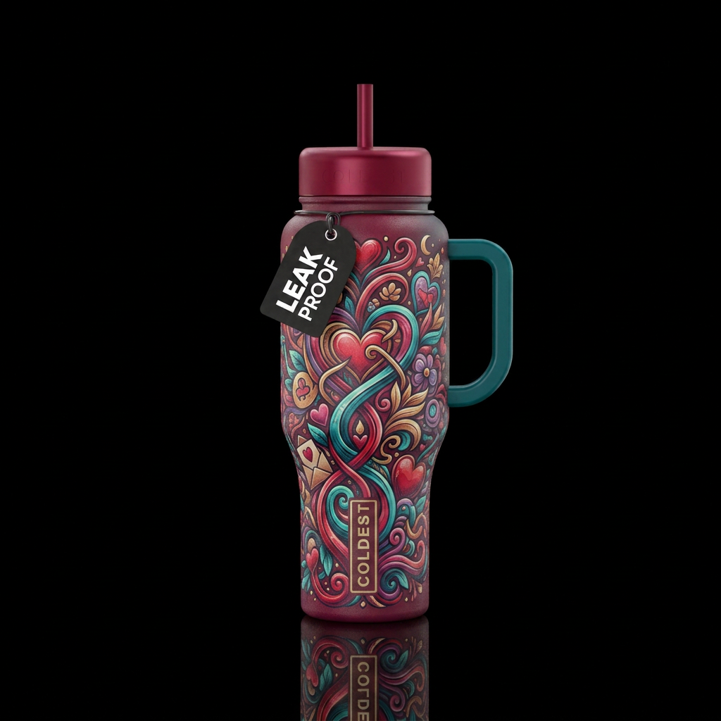 Wish of Love water bottle design