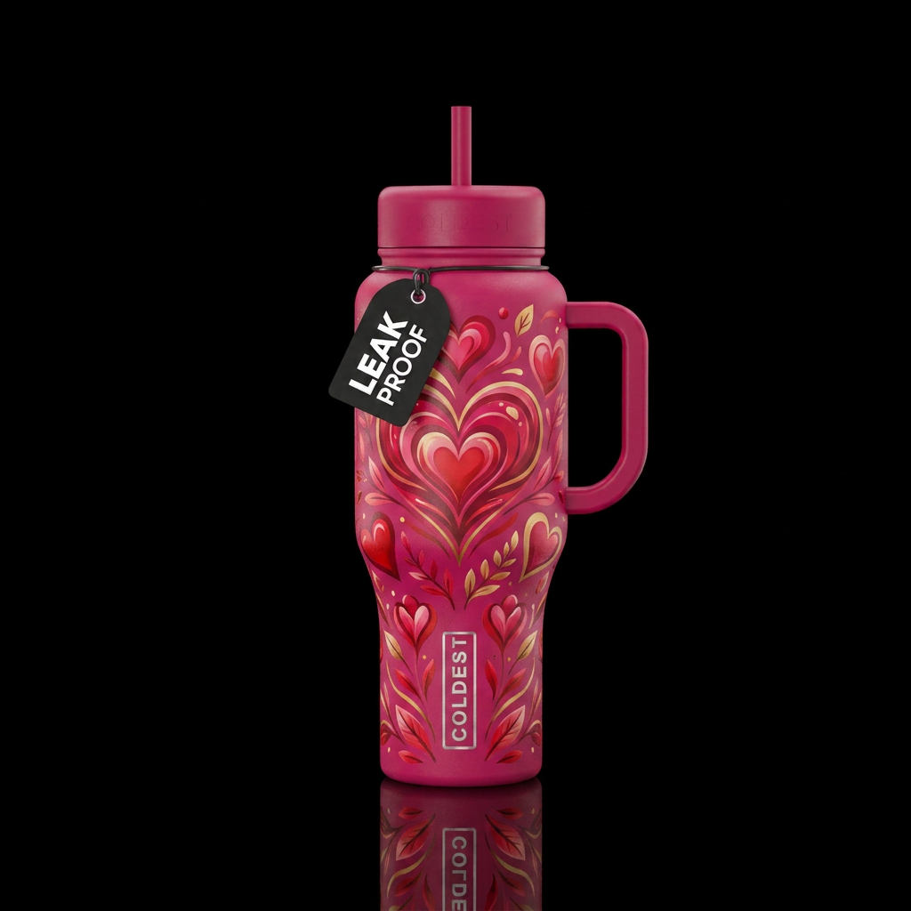 Heart Scent water bottle design