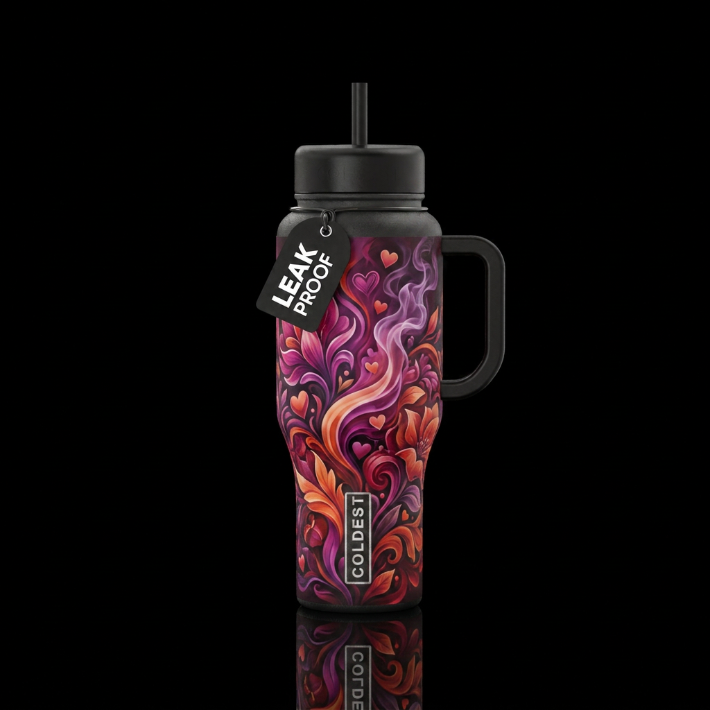 Heart Scent water bottle design