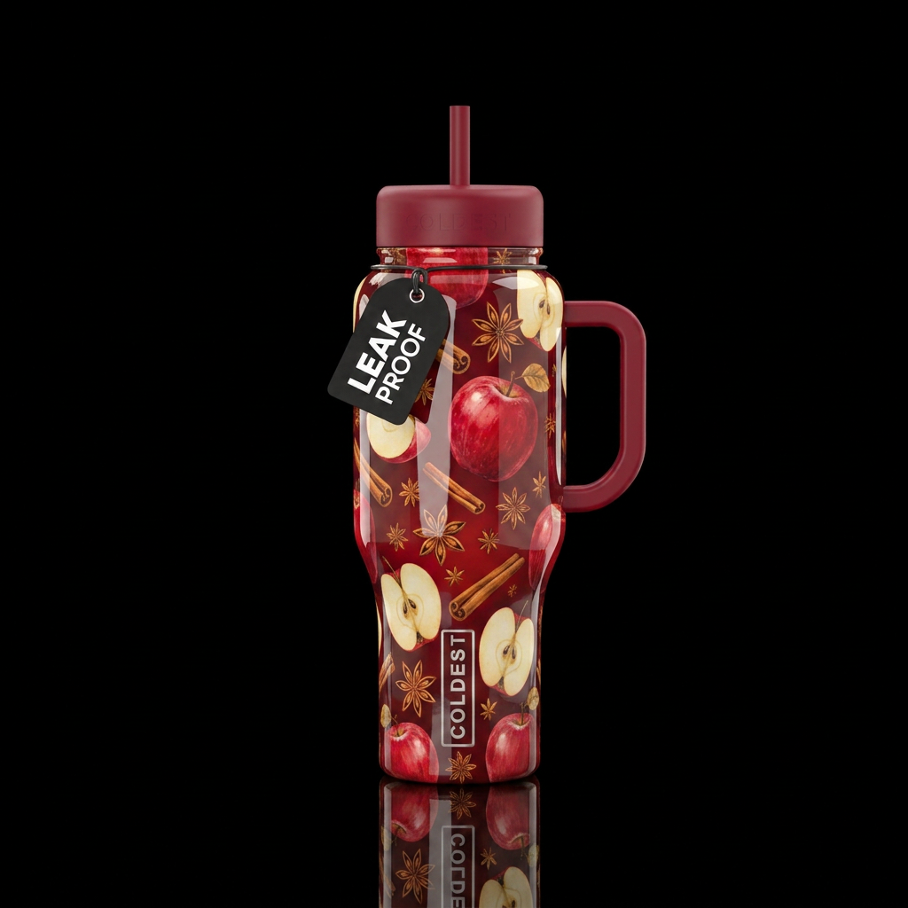 Apple Cinnamon Spice water bottle design