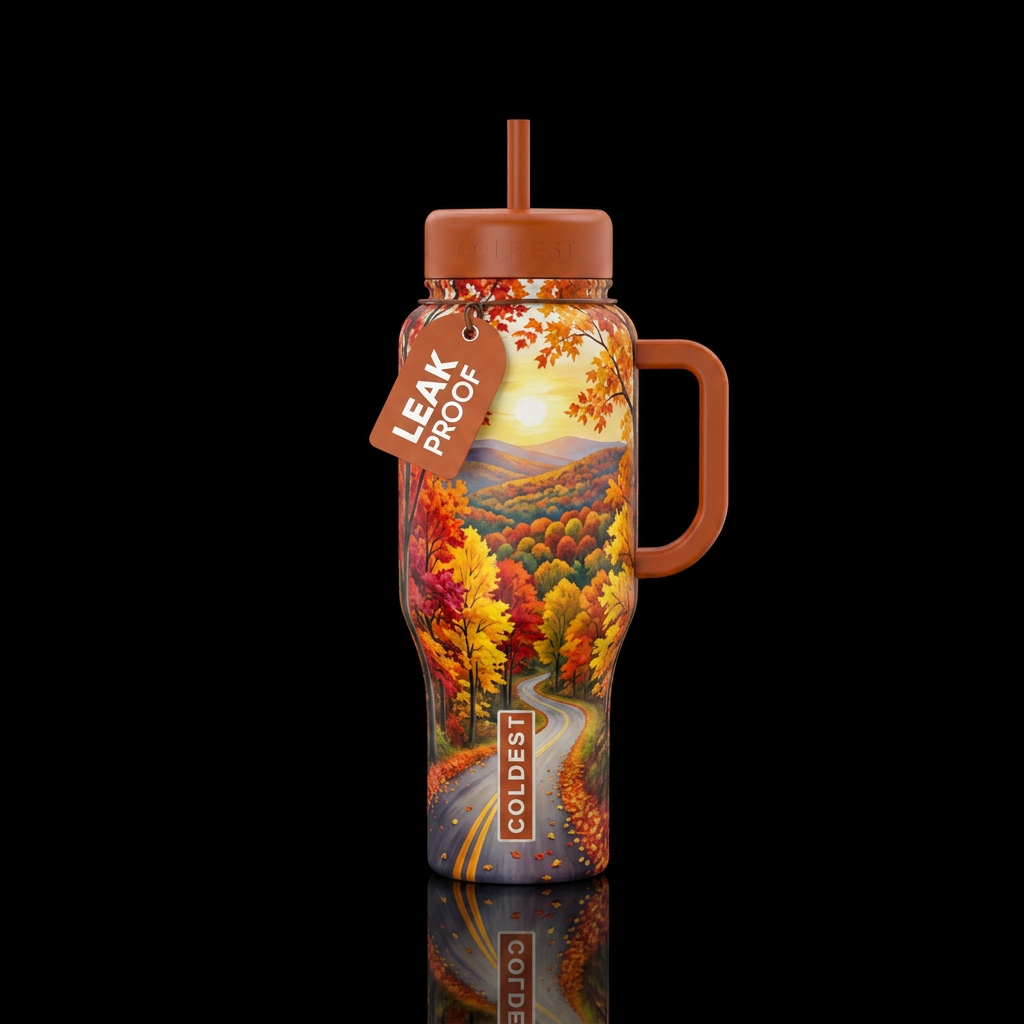 Autumn Drive water bottle design